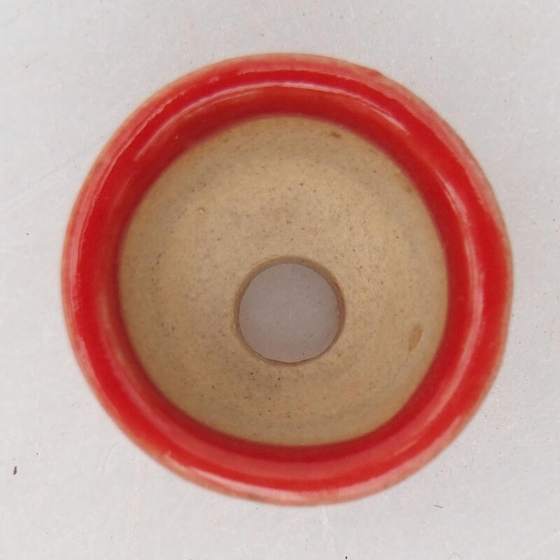 Mini bonsai tál 2 x 2 x 1,5 cm, piros színben