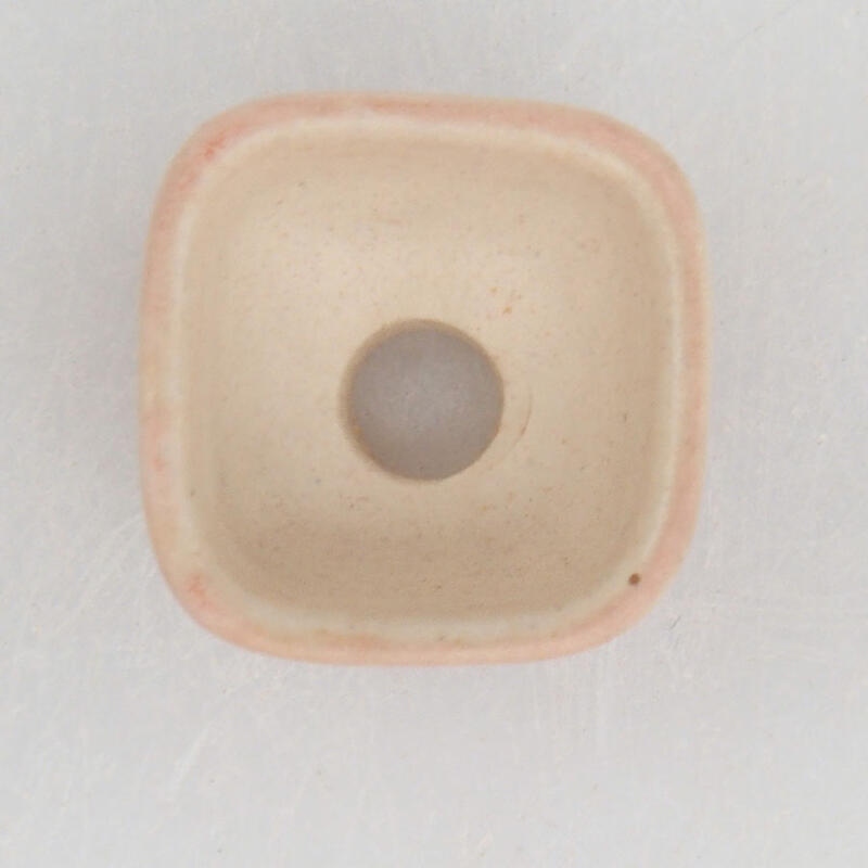 Mini bonsai tál 2 x 2 x 1,5 cm, rózsaszínű