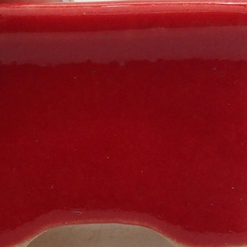 Mini bonsai tál 3,5 x 2,5 x 2 cm, piros színben