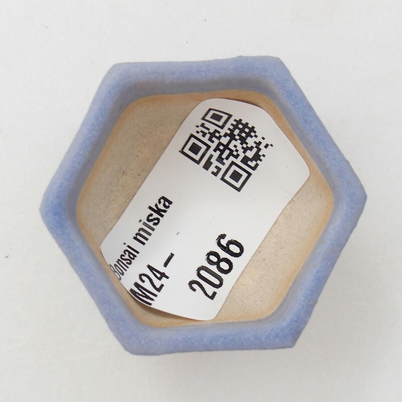 Mini bonsai tál 3,5 x 3,5 x 2,5 cm, kék színben