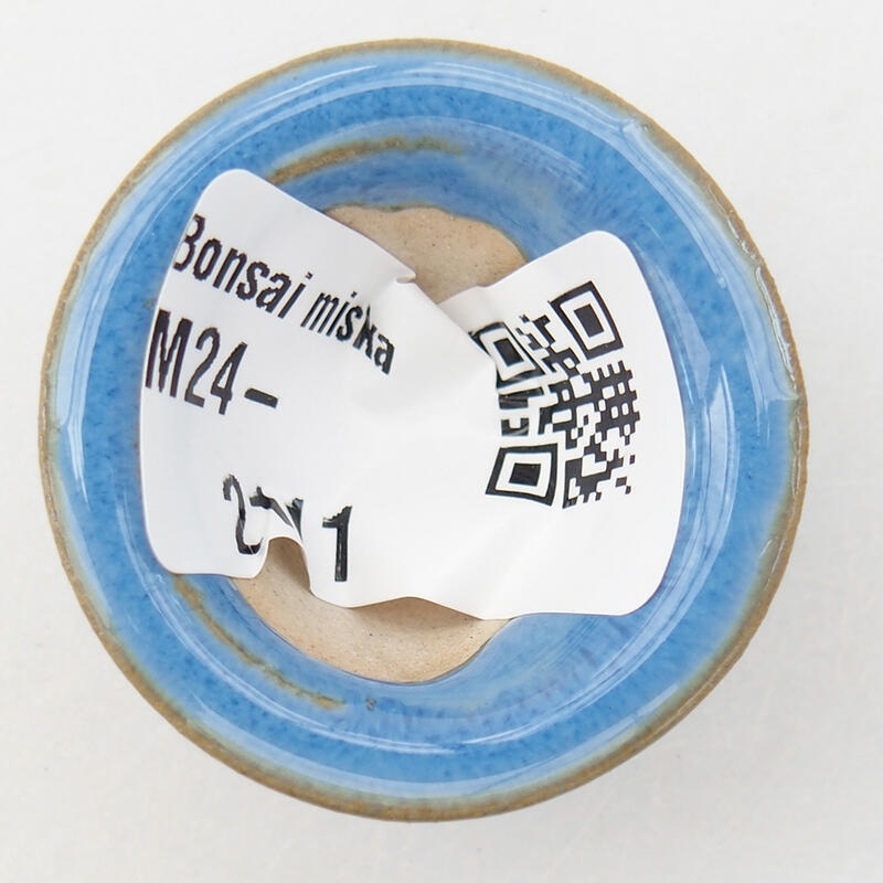 Mini bonsai tál 3,5 x 3,5 x 2 cm, kék színben