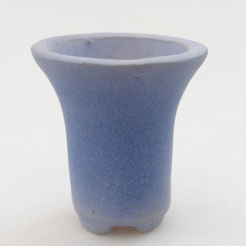 Mini bonsai tál 3,5 x 3,5 x 3,5 cm, kék színben