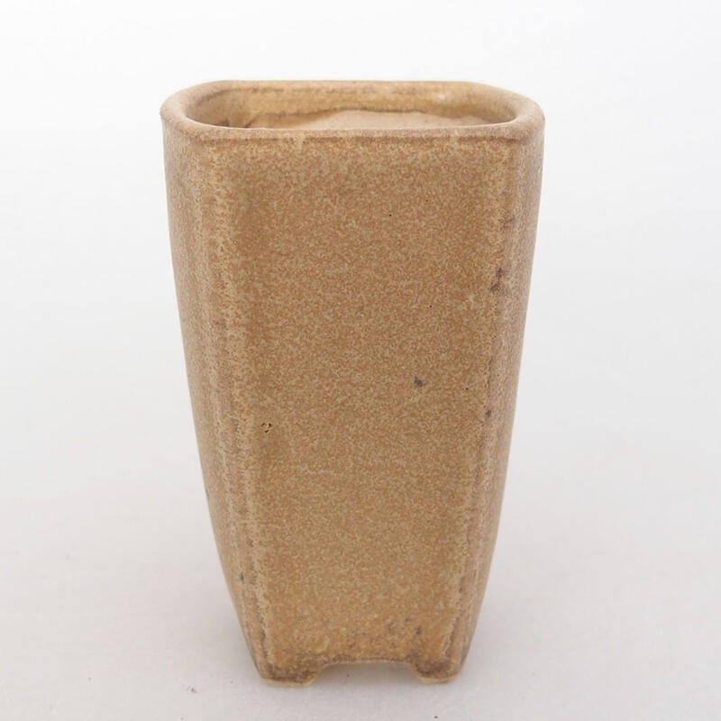 Mini bonsai tál 3,5 x 3,5 x 5,5 cm, barna