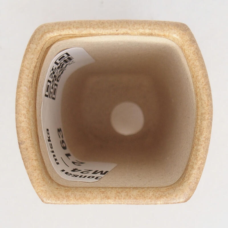 Mini bonsai tál 3,5 x 3,5 x 5,5 cm, barna