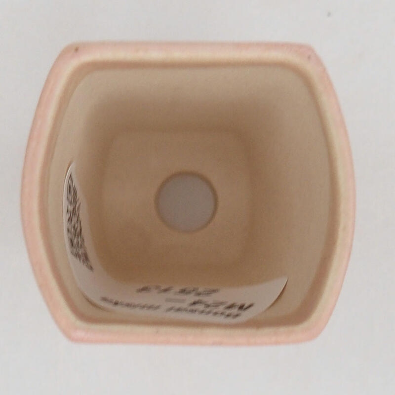 Mini bonsai tál 3,5 x 3,5 x 5,5 cm, rózsaszínű