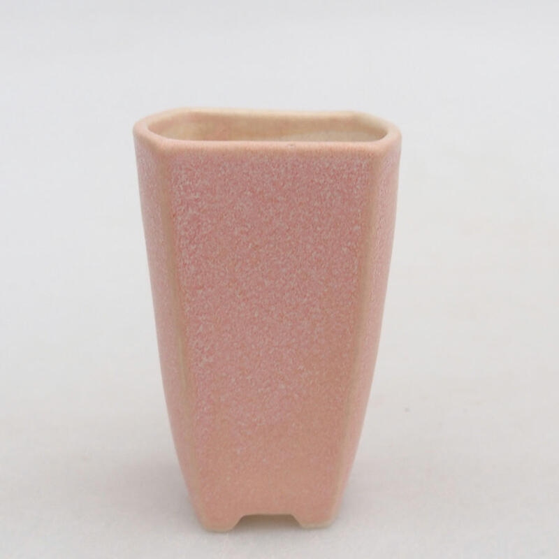 Mini bonsai tál 3,5 x 3,5 x 5,5 cm, rózsaszínű