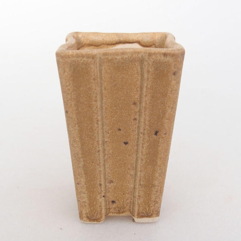 Mini bonsai tál 3,5 x 3,5 x 6 cm, barna