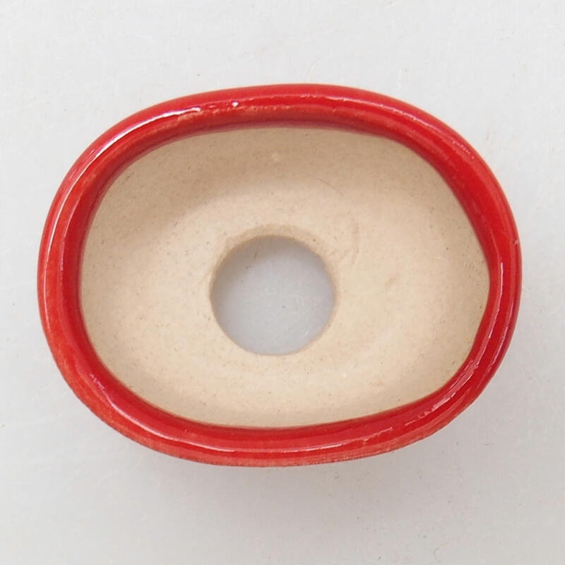 Mini bonsai tál 3 x 2,5 x 1,5 cm, piros színben