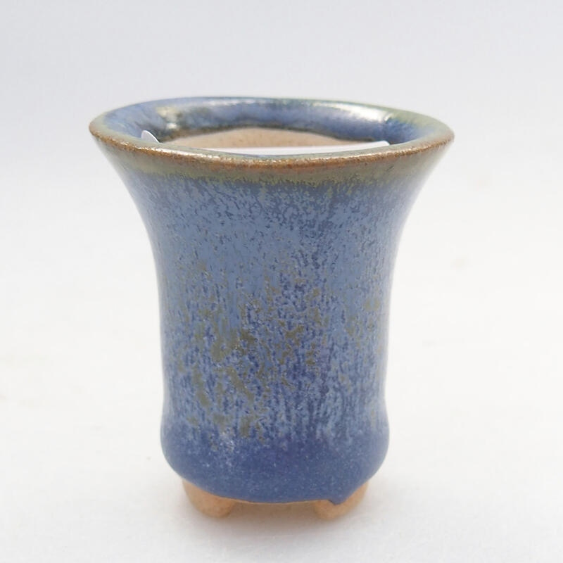 Mini bonsai tál 3 x 3 x 3,5 cm, kék színben