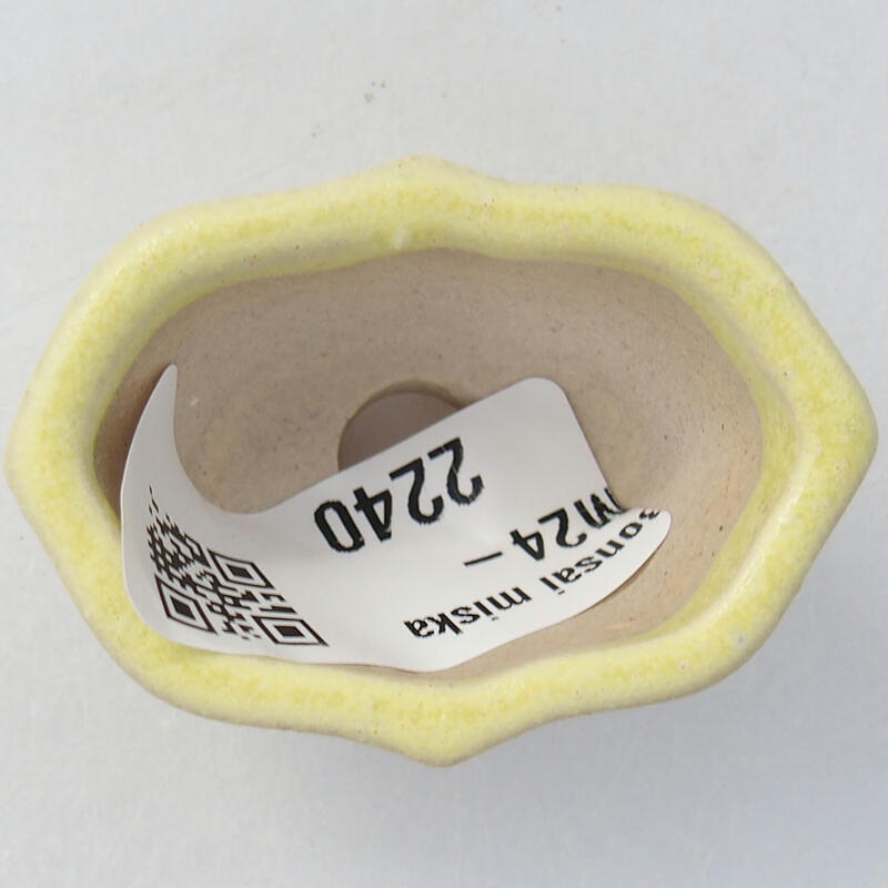 Mini bonsai tál 4,5 x 3 x 2,5 cm, sárga