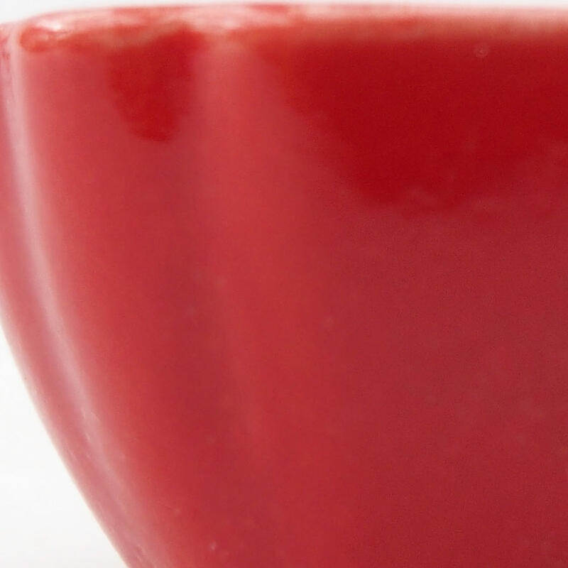 Mini bonsai tál 4,5 x 4,5 x 2,5 cm, piros színben