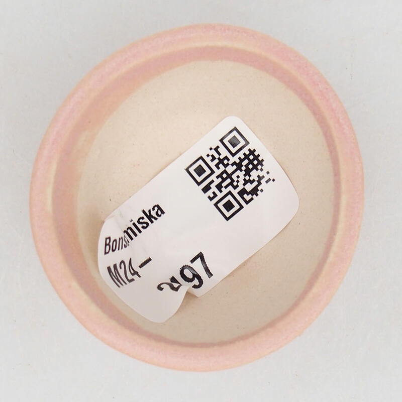 Mini bonsai tál 4,5 x 4,5 x 2,5 cm, rózsaszínű