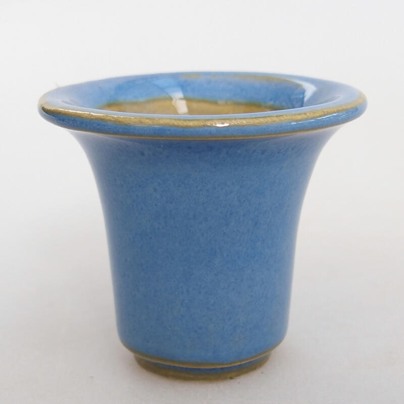 Mini bonsai tál 4,5 x 4,5 x 4 cm, kék színben