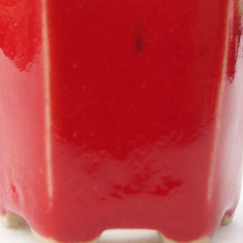 Mini bonsai tál 4,5 x 4 x 3,5 cm, piros színben