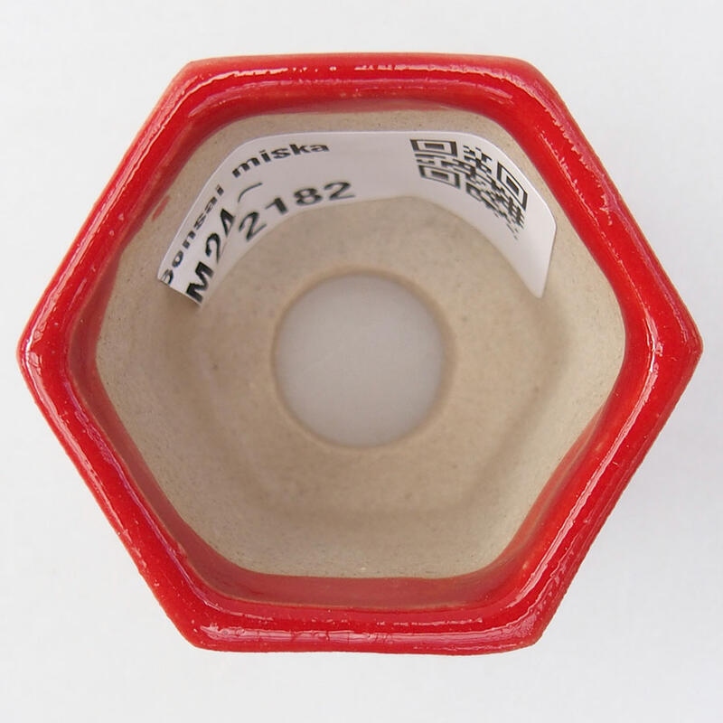 Mini bonsai tál 4,5 x 4 x 3,5 cm, piros színben