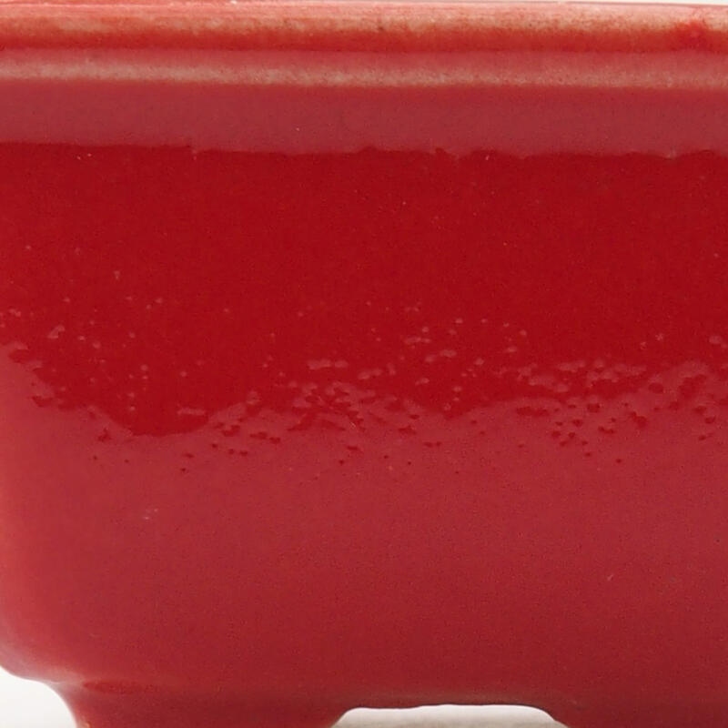 Mini bonsai tál 4 x 3,5 x 2,5 cm, piros színben