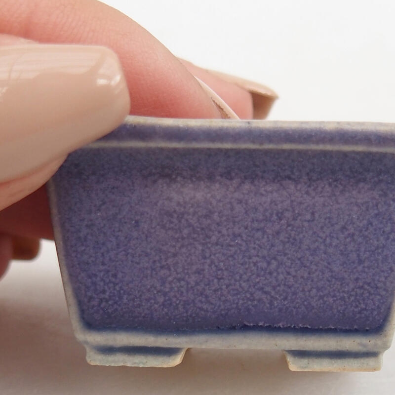 Mini bonsai tál 4 x 3,5 x 2 cm, lila színben