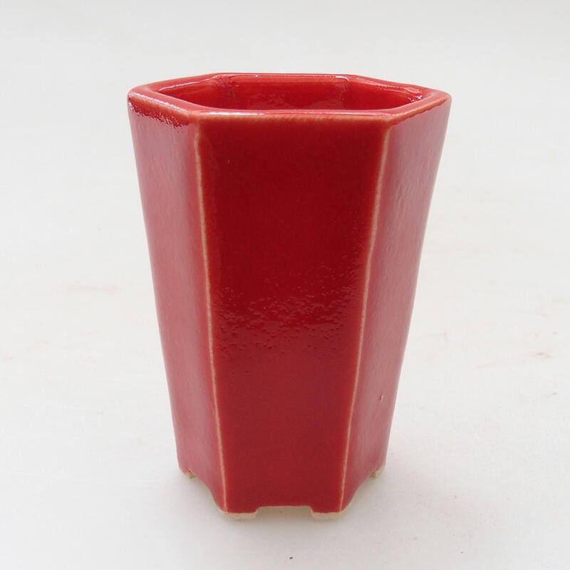 Mini bonsai tál 4 x 3,5 x 6 cm, piros színben
