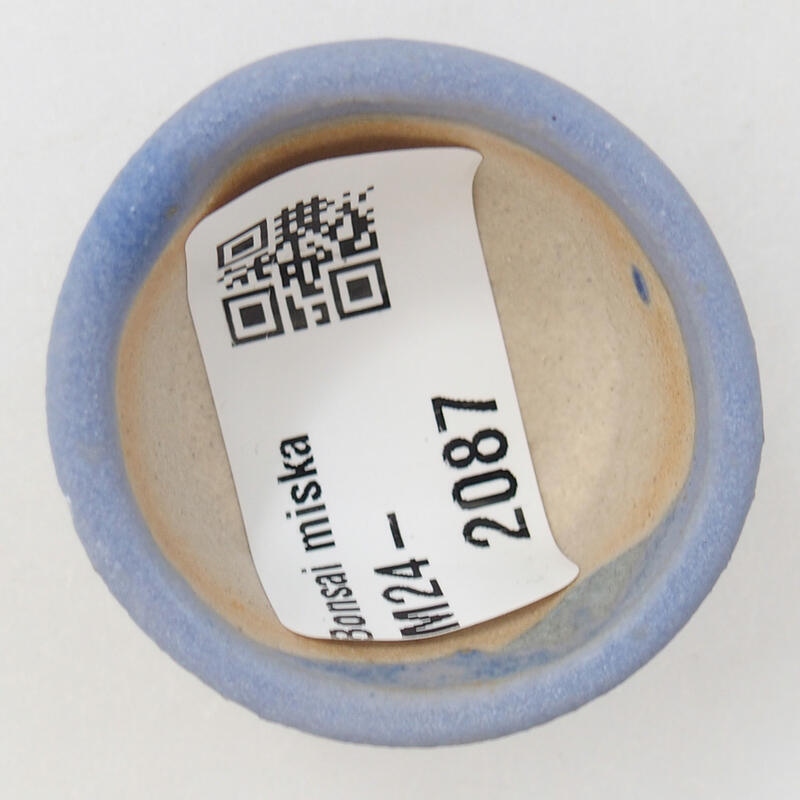 Mini bonsai tál 4 x 4 x 2,5 cm, kék színben