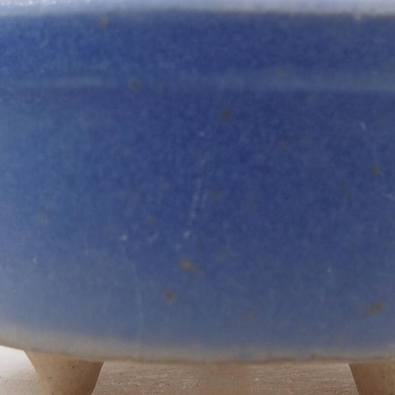 Mini bonsai tál 4 x 4 x 2,5 cm, kék színben