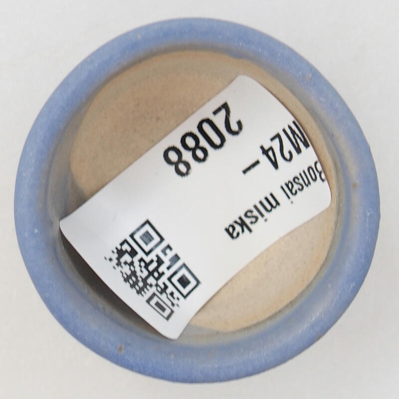 Mini bonsai tál 4 x 4 x 2,5 cm, kék színben