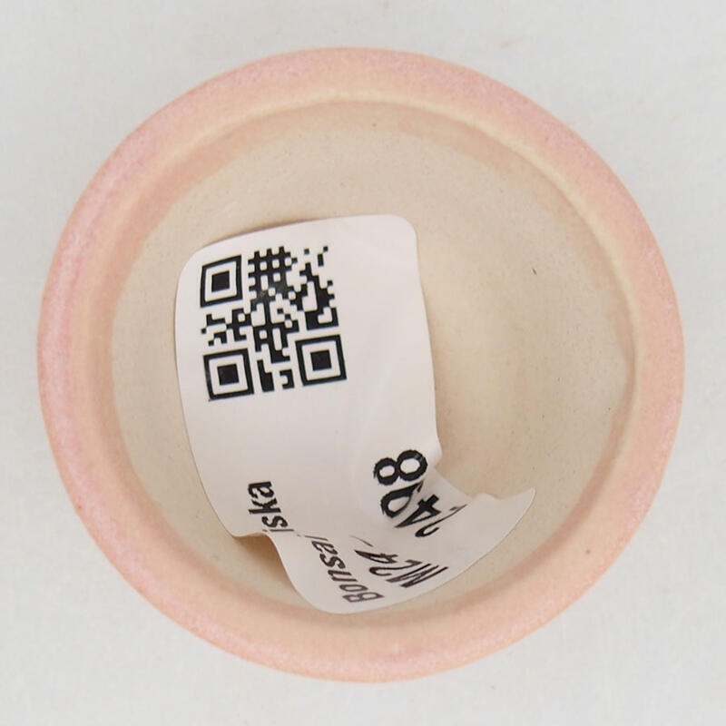 Mini bonsai tál 4 x 4 x 2,5 cm, rózsaszínű