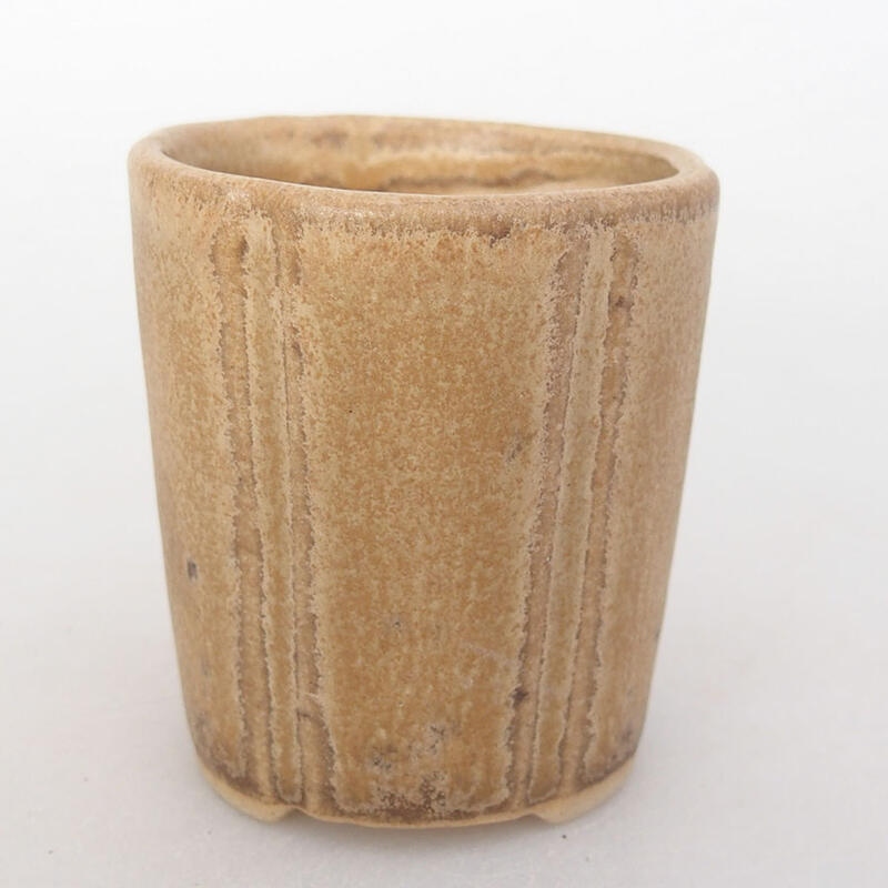 Mini bonsai tál 4 x 4 x 4,5 cm, barna