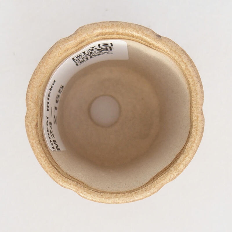 Mini bonsai tál 4 x 4 x 4,5 cm, barna