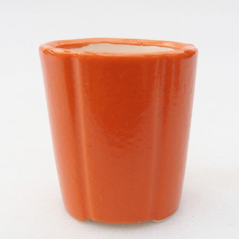 Mini bonsai tál 4 x 4 x 4,5 cm, narancssárga