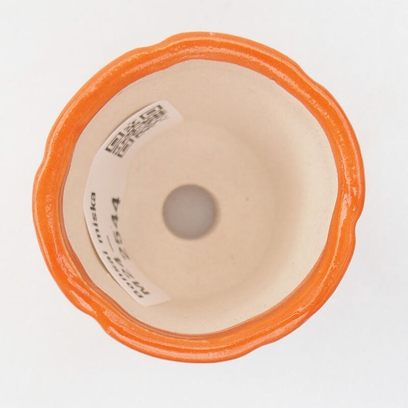 Mini bonsai tál 4 x 4 x 4,5 cm, narancssárga