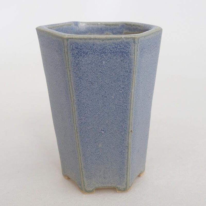 Mini bonsai tál 4 x 4 x 5,5 cm, kék színben