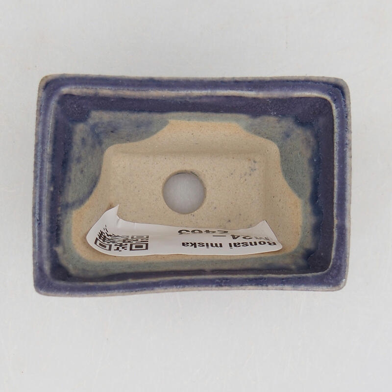 Mini bonsai tál 5,5 x 3,5 x 3 cm, lila színben