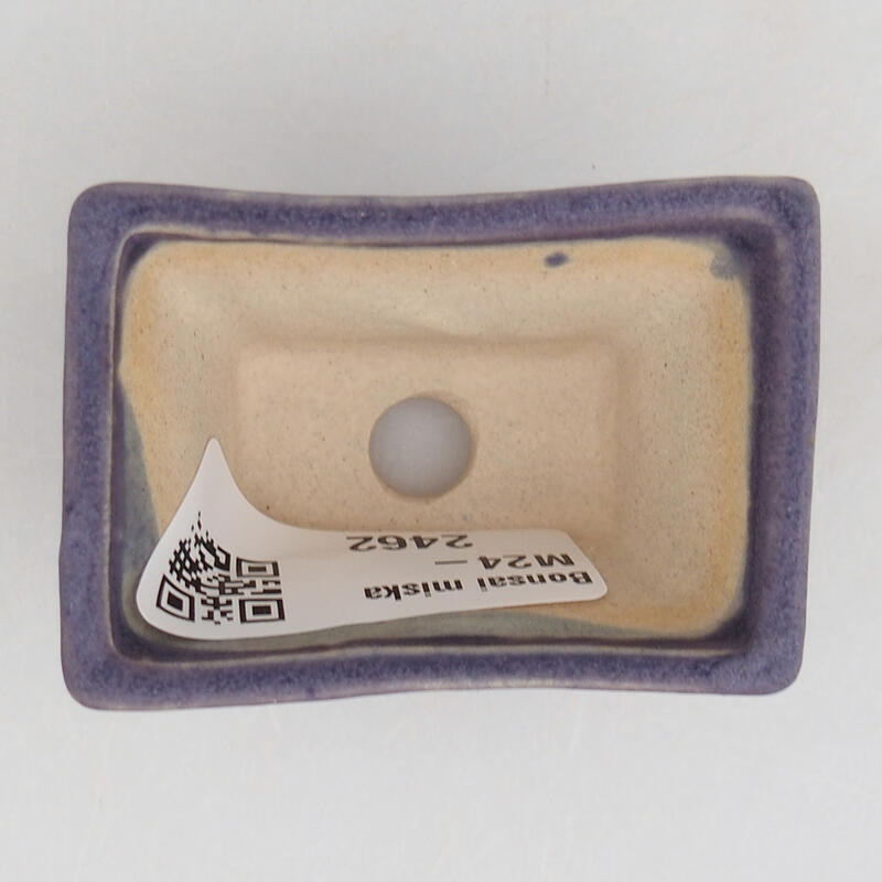 Mini bonsai tál 5,5 x 3,5 x 3 cm, lila színben