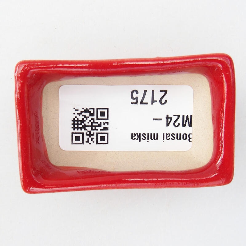 Mini bonsai tál 5,5 x 3 x 1,5 cm, piros színben