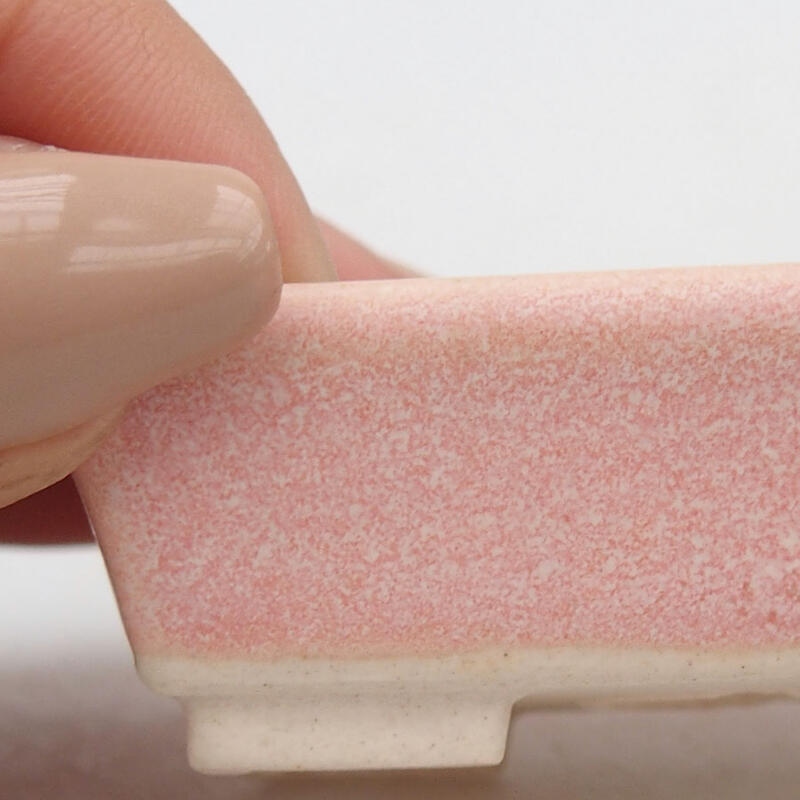 Mini bonsai tál 5,5 x 3 x 2 cm, rózsaszínű