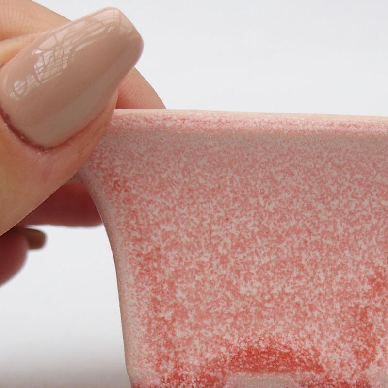 Mini bonsai tál 5,5 x 5,5 x 3,5 cm, rózsaszínű