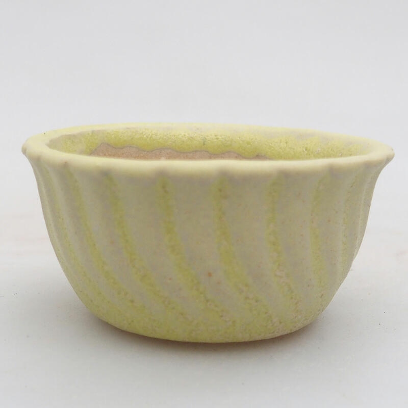 Mini bonsai tál 5,5 x 5,5 x 3 cm, zöld