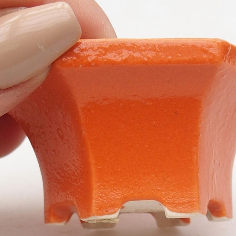 Mini bonsai tál 5,5 x 5 x 3 cm, narancssárga