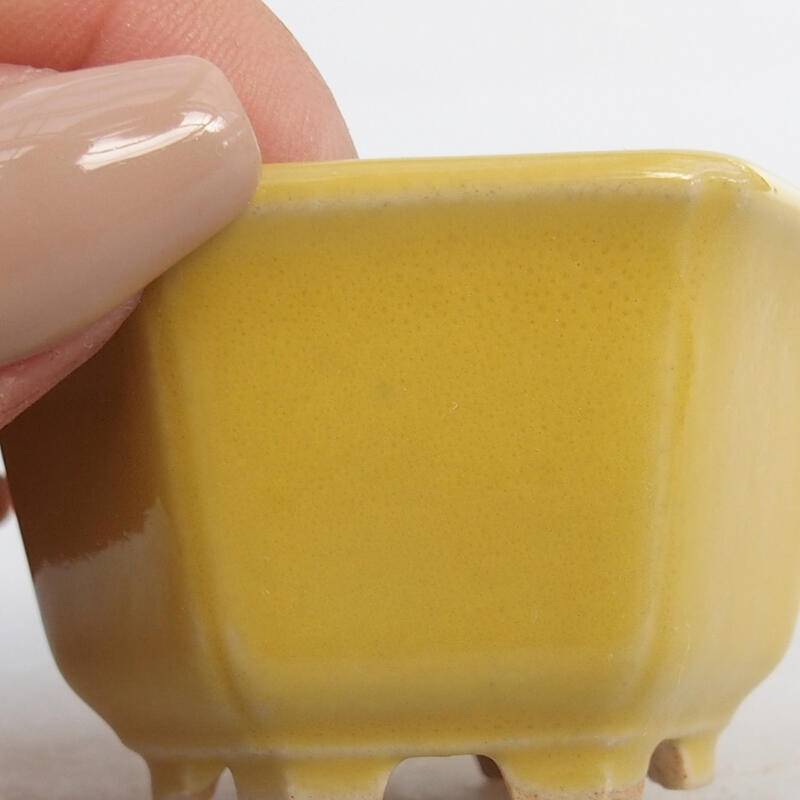 Mini bonsai tál 5,5 x 5 x 3 cm, sárga