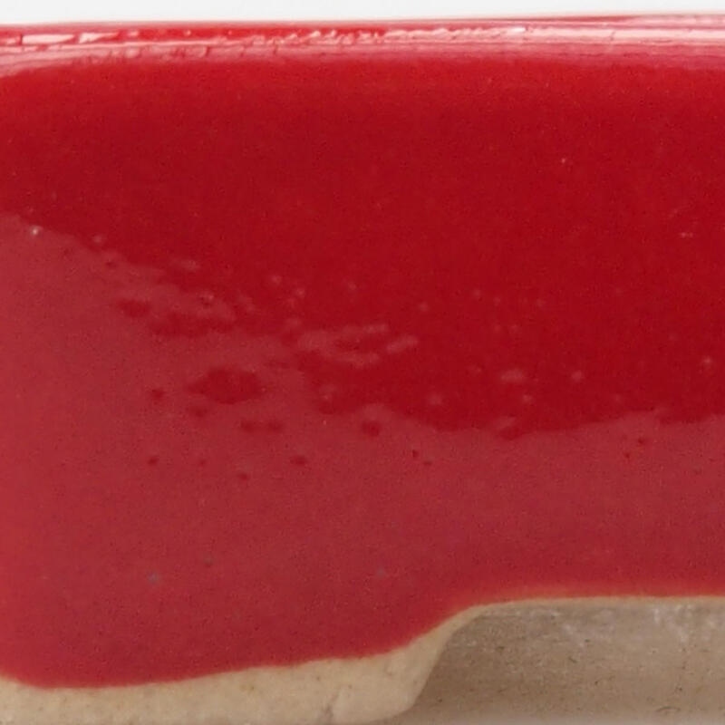 Mini bonsai tál 5 x 3 x 1,5 cm, piros színben