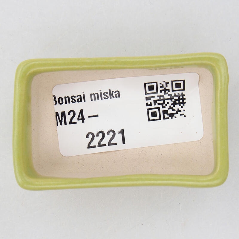 Mini bonsai tál 5 x 3 x 1,5 cm, zöld