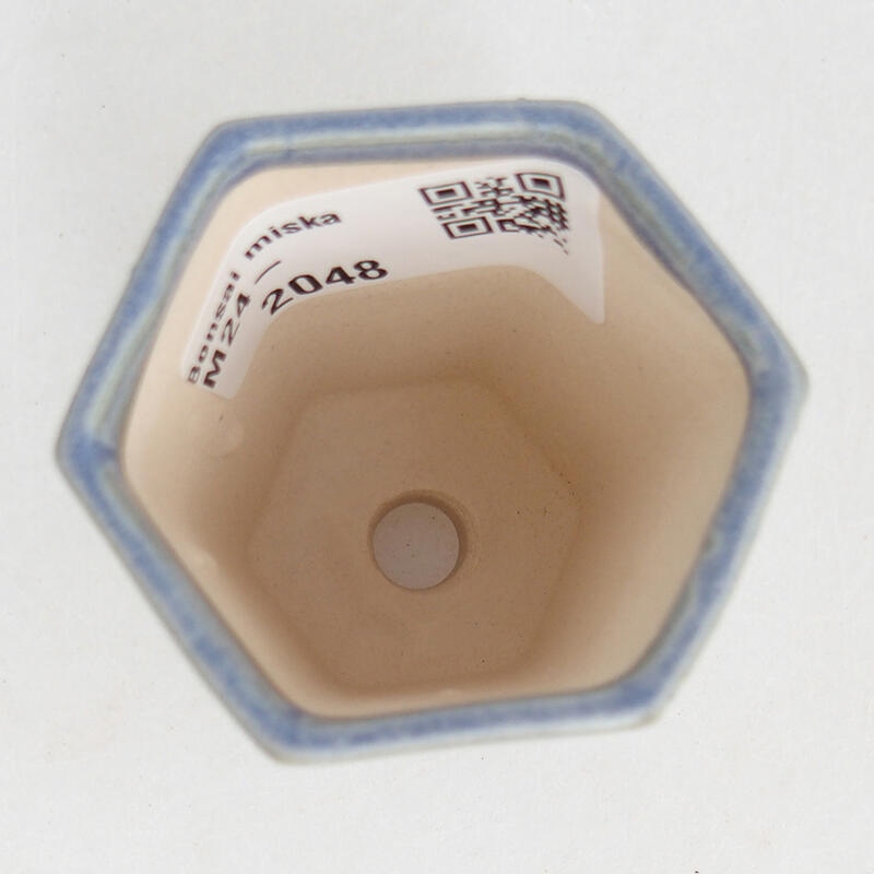 Mini bonsai tál 5 x 4,5 x 6,5 cm, kék színben