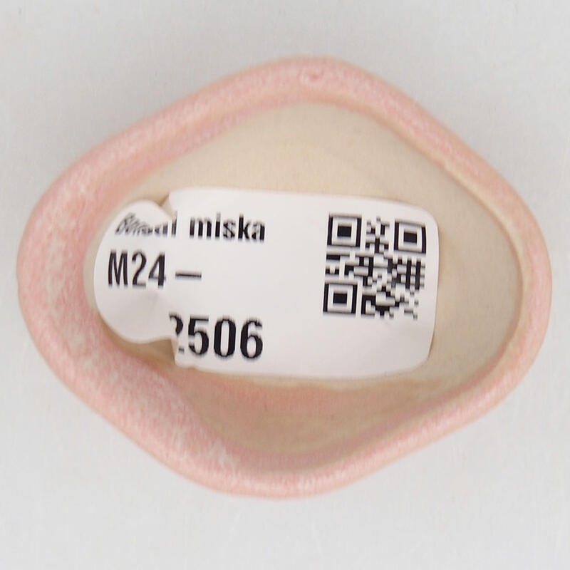 Mini bonsai tál 5 x 4 x 2 cm, rózsaszínű