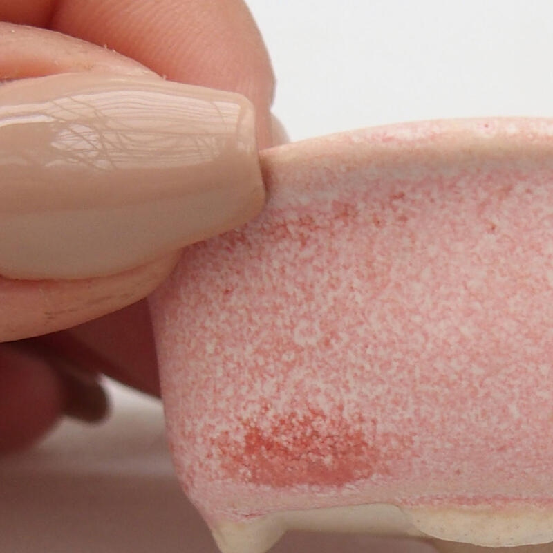 Mini bonsai tál 5 x 4 x 2 cm, rózsaszínű