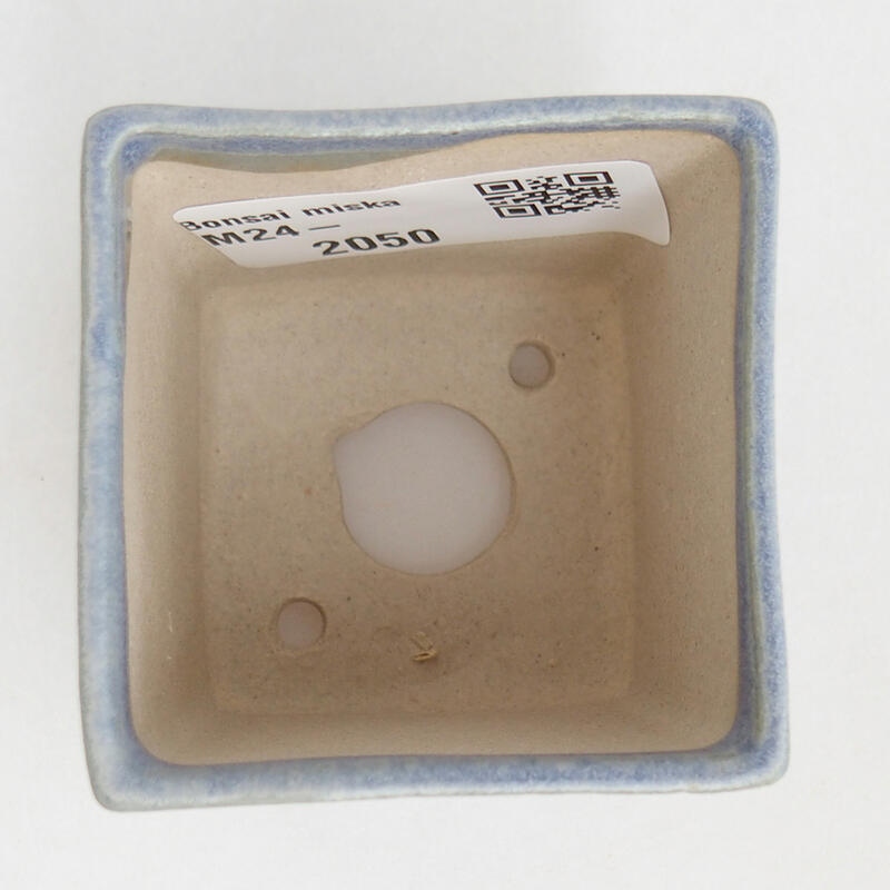 Mini bonsai tál 5 x 5 x 5 cm, kék színben