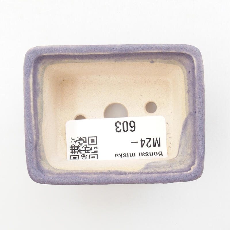 Mini bonsai tál 6 x 4,5 x 2,5 cm, lila színben