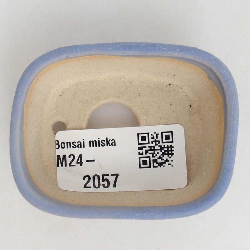 Mini bonsai tál 6 x 4,5 x 2,5 cm, kék színben