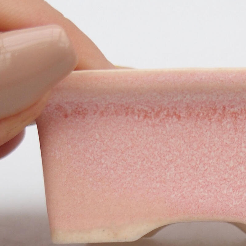 Mini bonsai tál 6 x 4,5 x 2,5 cm, rózsaszínű