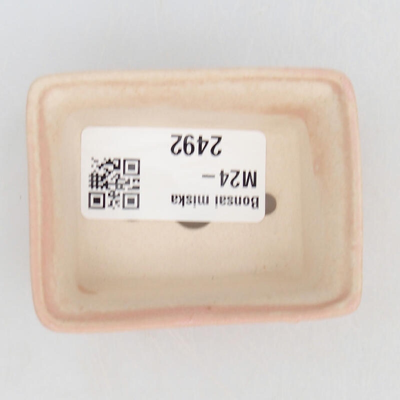 Mini bonsai tál 6 x 4,5 x 2,5 cm, rózsaszínű