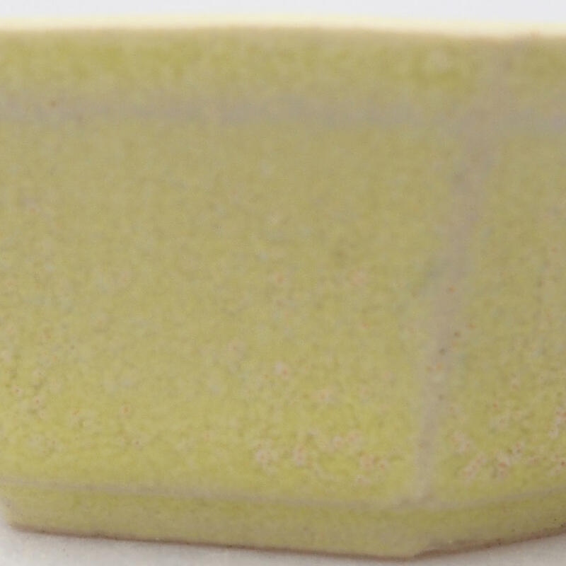 Mini bonsai tál 6 x 5,5 x 2 cm, sárga